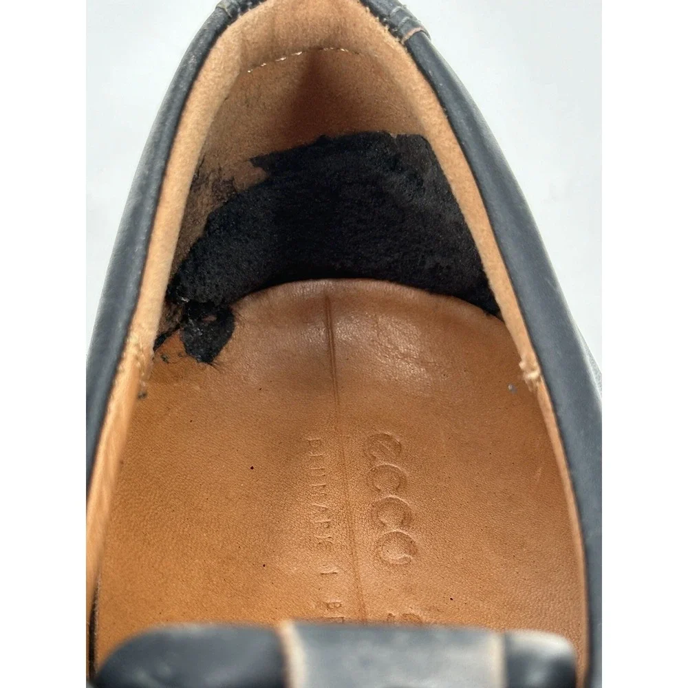 ECCO ST.1‎ Hybrid Leather Plain Toe Oxford Shoes Men's Size 11-11.5 Blue